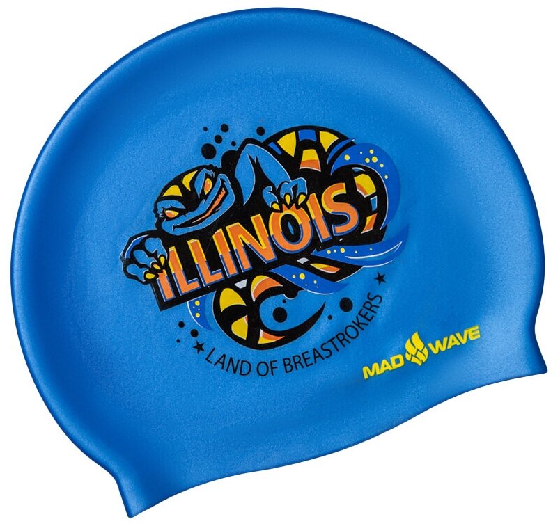 Силиконовая шапочка ILLINOIS, one size, Azure