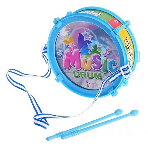 Игрушечный барабан Music drum, световые эффекты, детский, микс