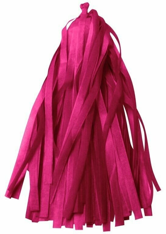Гирлянда Тассел, Гирлянда растяжка для праздника, Ярко-розовый, 35*12 см, 12 листов.