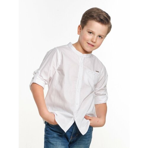 Рубашка Mini Maxi, размер 104, белый рубашка mini maxi размер 104 голубой