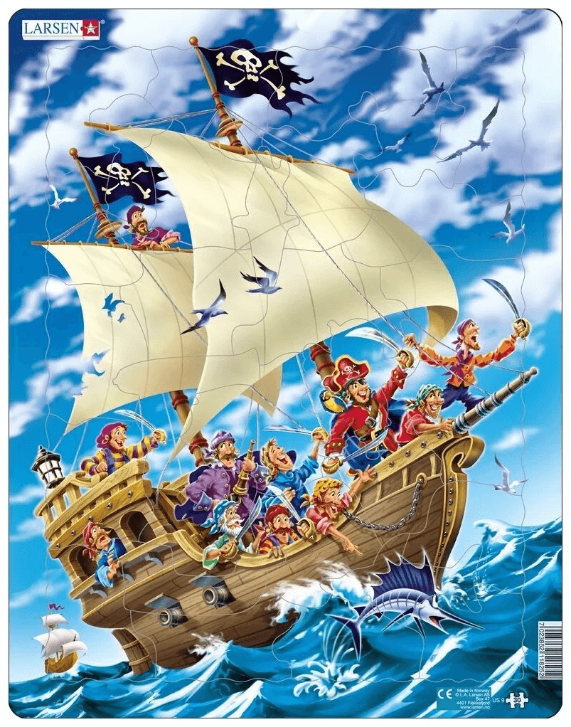 Пазл Larsen "Пираты", 30 деталей US9