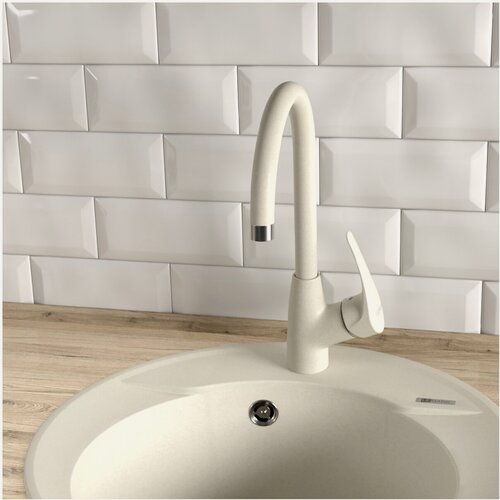 Изображение товара Смеситель для кухни Lemark LINARA LM0405 с высоким поворотным изливом, цвет: жасмин