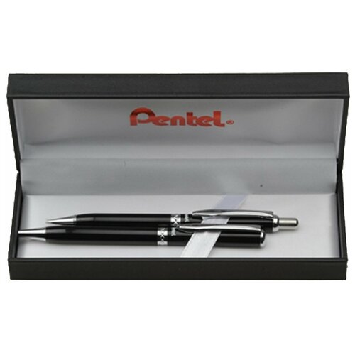 фото Канцелярский набор pentel sterling a811b811-a, 2 пр., черный лак