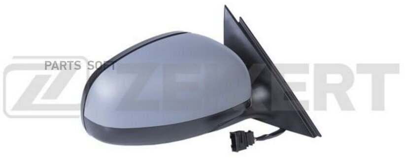 фото Зеркало В Сборе Правое / Грунтованное / Выпуклое / Эл Регул / С Подогр Skoda Fabia (542) 06- Fabia Zekkert арт. sp-4009