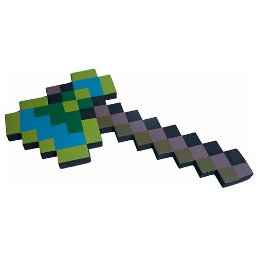 Игрушка Топор Pixel Crew, PC01804/PC01805, 41 см, алмазно-золотой игрушечное детское оружие майнкрафт minecraft пиксельный детский меч 8бит aqua пиксельный 30см
