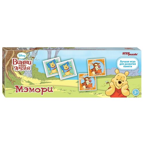 Настольная игра Step puzzle Мэмори Медвежонок Винни (Disney) пазл step puzzle disney медвежонок винни 91115 35 дет