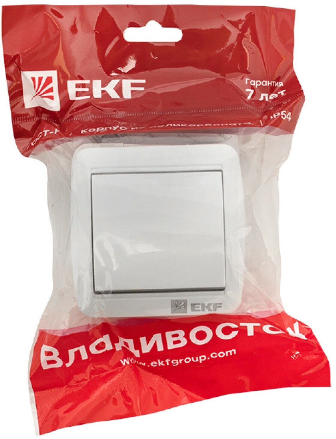 Выключатель 1-клавишный Владивосток, 10А, IP54, белый, EKF PROxima - фотография № 7