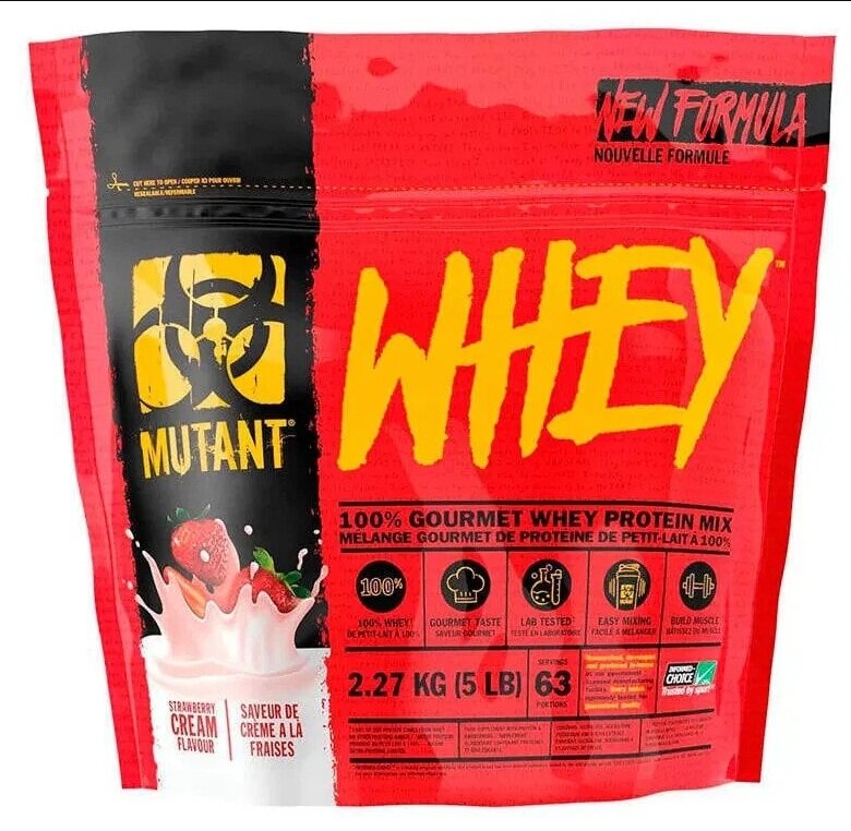 Mutant Whey (2,27 кг) - Клубничный Крем