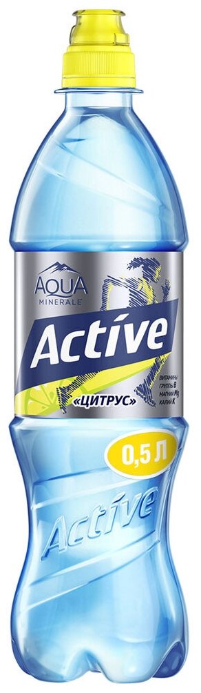 Вода питьевая Aqua Minerale Active Цитрус 0,5л - фотография № 2