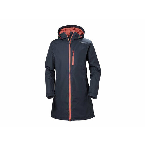 фото  куртка helly hansen w blume puffy parka зимняя, силуэт полуприлегающий, водонепроницаемая, утепленная, мембранная, подкладка, капюшон, карманы, ветрозащитная, манжеты, герметичные швы, быстросохнущая, несъемный капюшон, размер xs, синий