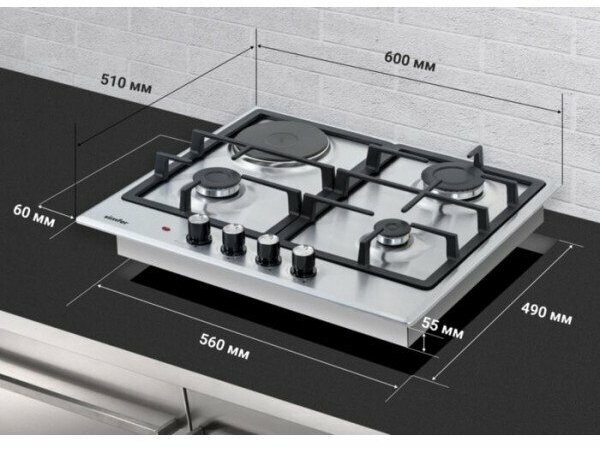Встраиваемая комбинированная варочная панель Simfer - фото №20