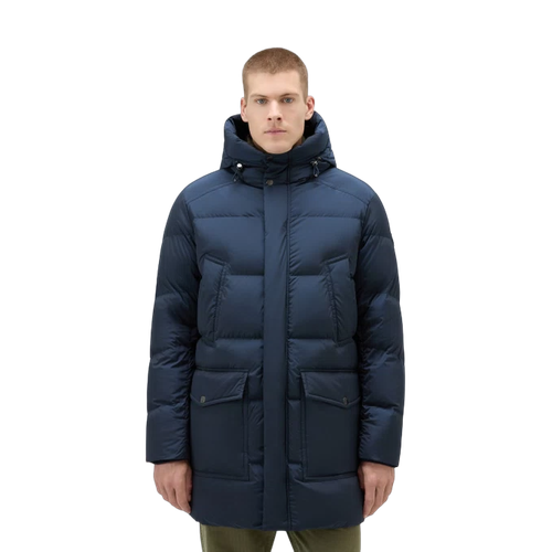 Пуховик Woolrich, размер L, синий