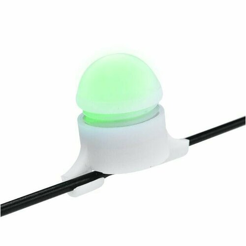 сигнализатор поклевки световой с бубенчиками и зажимом Сигнализатор поклевки светящийся, цвет зеленый