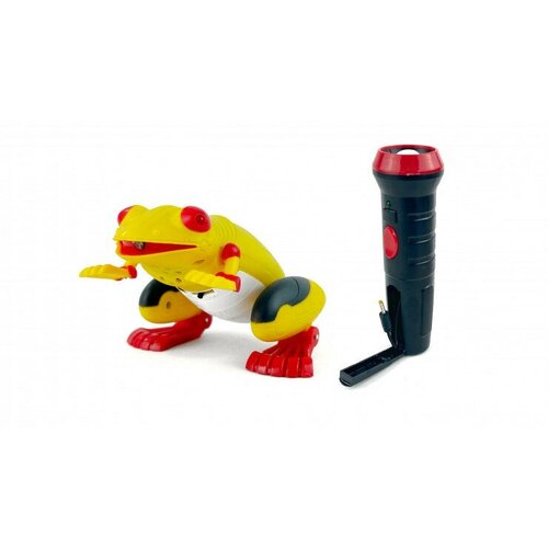 Робот лягушка на пульте управления Leyu LE9984-yellow радиоуправляемые игрушки leyu toys робот змея на пульте управления
