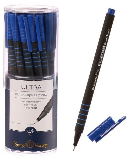 Ручка капиллярная Ultra FINELINER, узел 0.4 мм, стержень синий