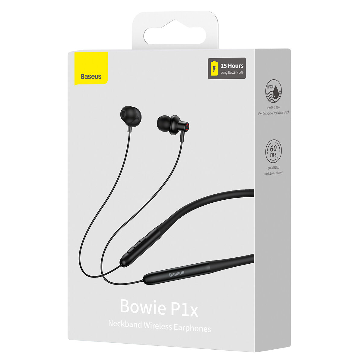 Беспроводные наушники Baseus Bowie P1x In-ear Neckband Wireless Earphones (NGPB010001) Черные — фото 15
