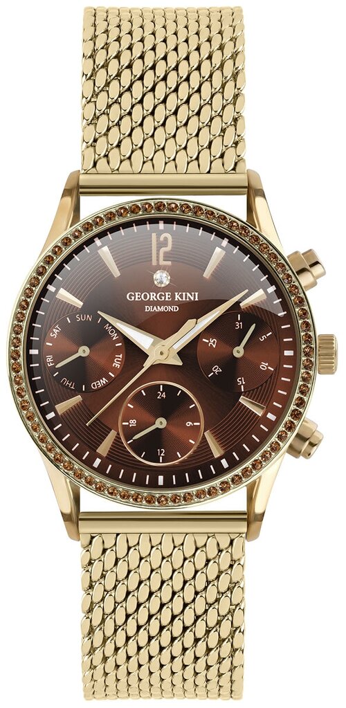 Наручные часы GEORGE KINI Classic, коричневый