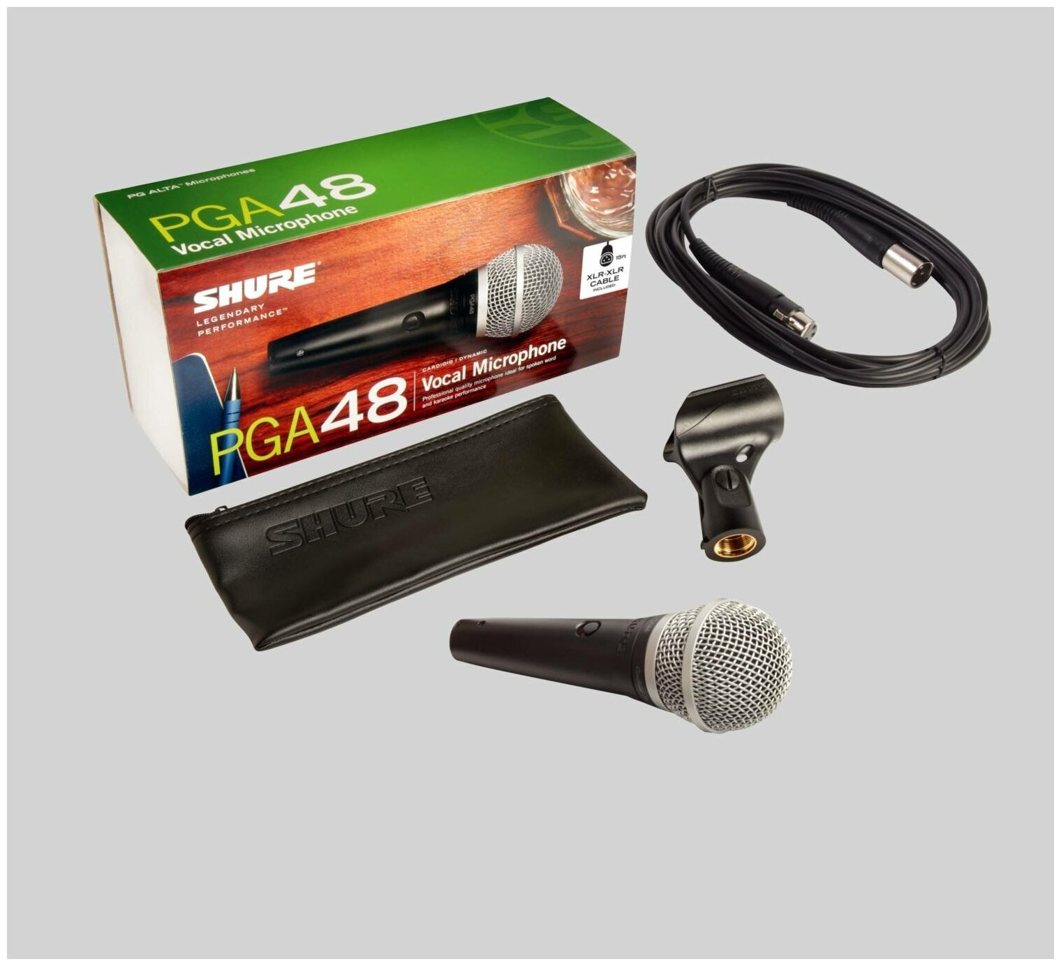 Микрофон проводной Shure PGA48-QTR-E