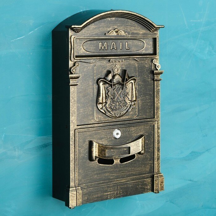 Ящик почтовый №4010В, старая бронза - фотография № 9