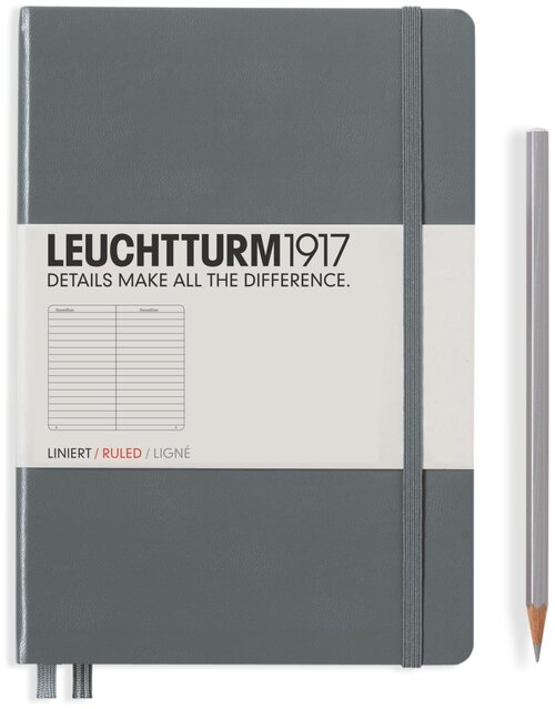 Блокнот Leuchtturm1917 344782 антрацит A5, 124 листа