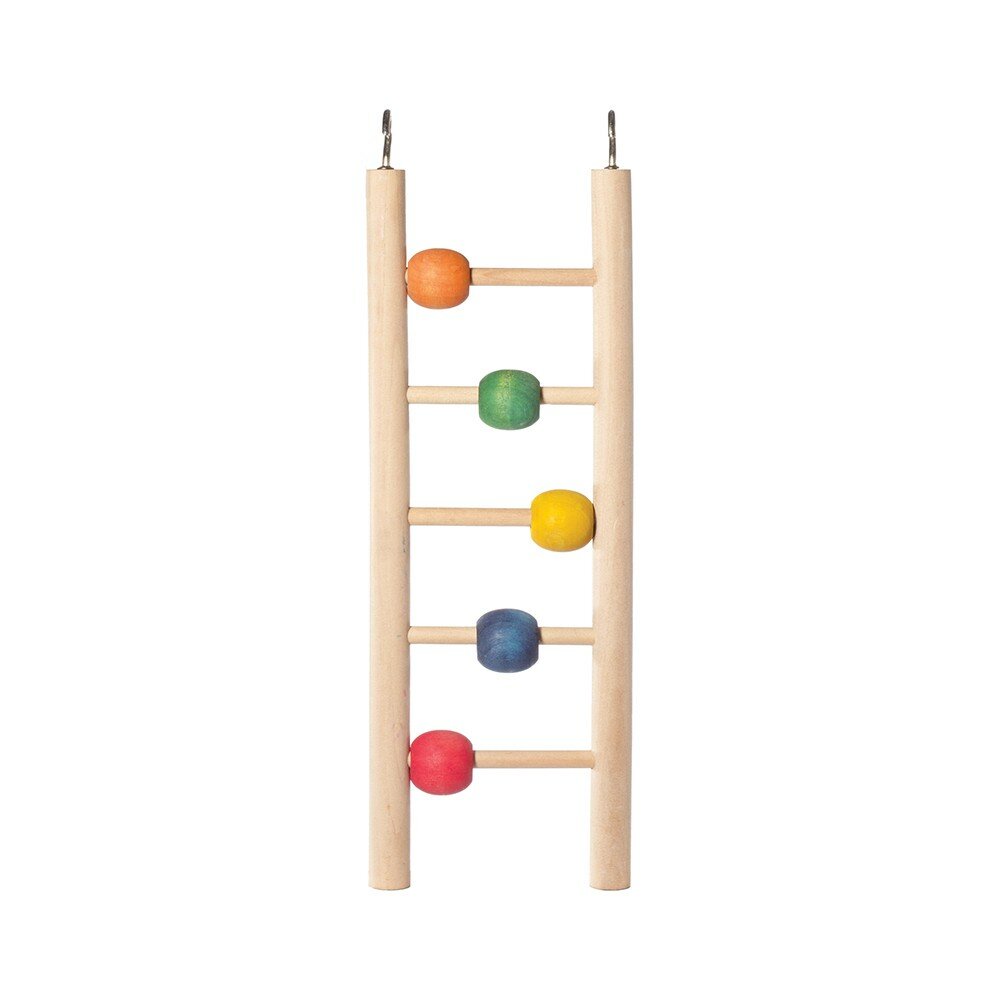 Игрушка для птиц Triol "Лестница с шариками", 23,5x7 см