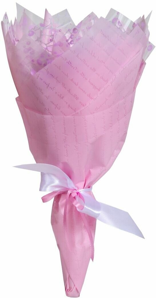Шоколадный букет из 19 мини роз розово-фиолетовый