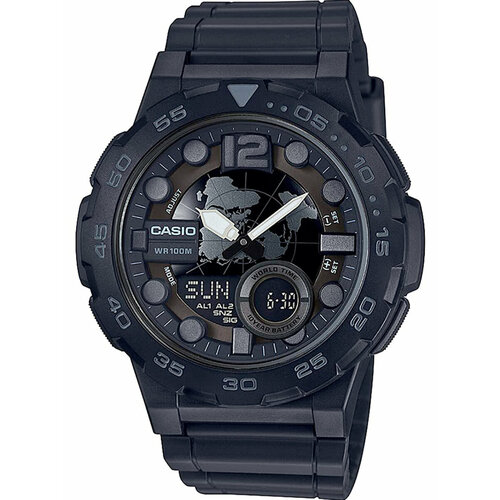 Наручные часы CASIO Collection AEQ-100W-1BVDF, черный