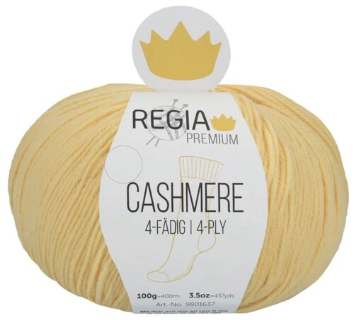 Пряжа Regia Cashmere, 65 % шерсть, 10 % кашемир, 25 % полиамид, 100 г, 400 м, 1 шт., 00003 400 м
