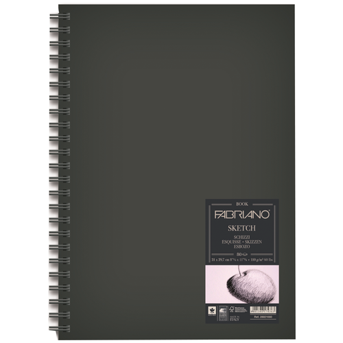 Блокнот для зарисовок Fabriano Sketchbook 110г.,А4,Сатин