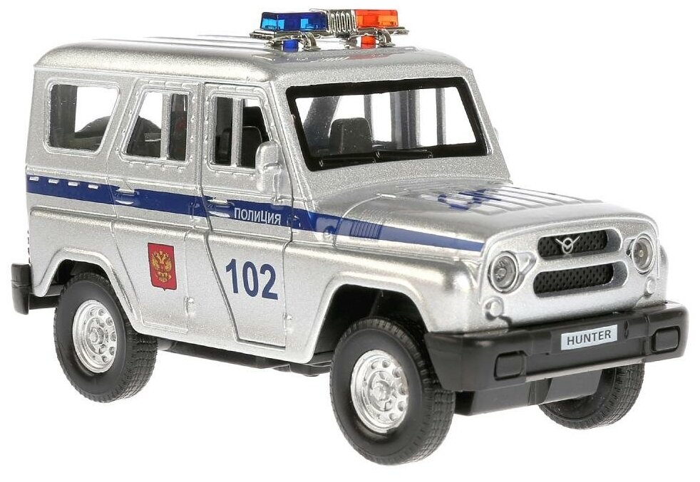 Полицейский автомобиль ТЕХНОПАРК UAZ Hunter (HUNTER-P-SL) 12 см