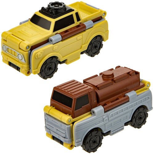 игрушечный транспорт 1 toy transcar double автофургон самосвал 8см Машинка 1 TOY Transcar Double 2 в 1: Пикап/Полевая кухня