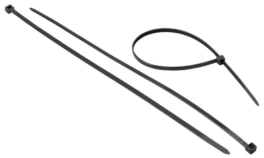 Стяжки для кабелей AurA ACT-S301 нейлоновые 48х300мм. (100шт.) черные
