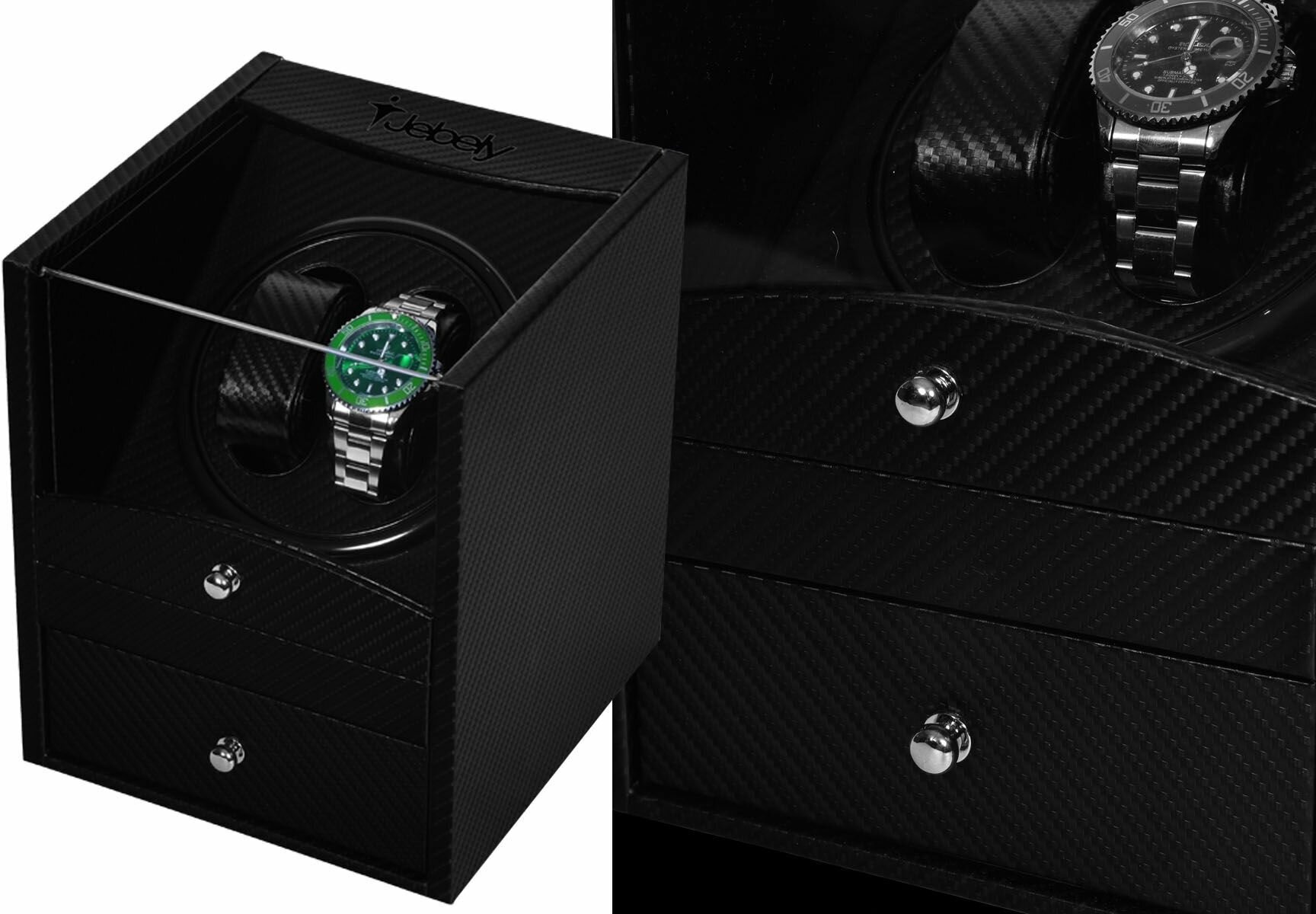 Шкатулка для автоподзавода 2-x часов Jebely (виндер для завода часов ...