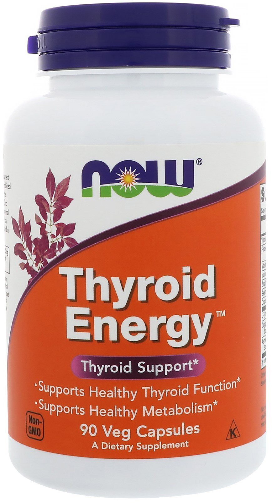 Thyroid Energy 90 капсул NOW Foods