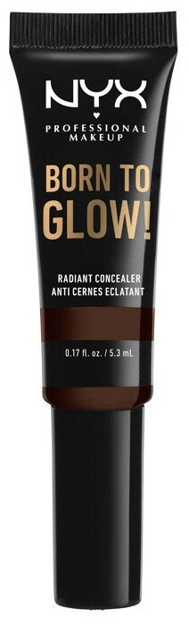 NYX professional makeup Консилер Born To Glow Radiant Concealer, оттенок Deep Espresso 24