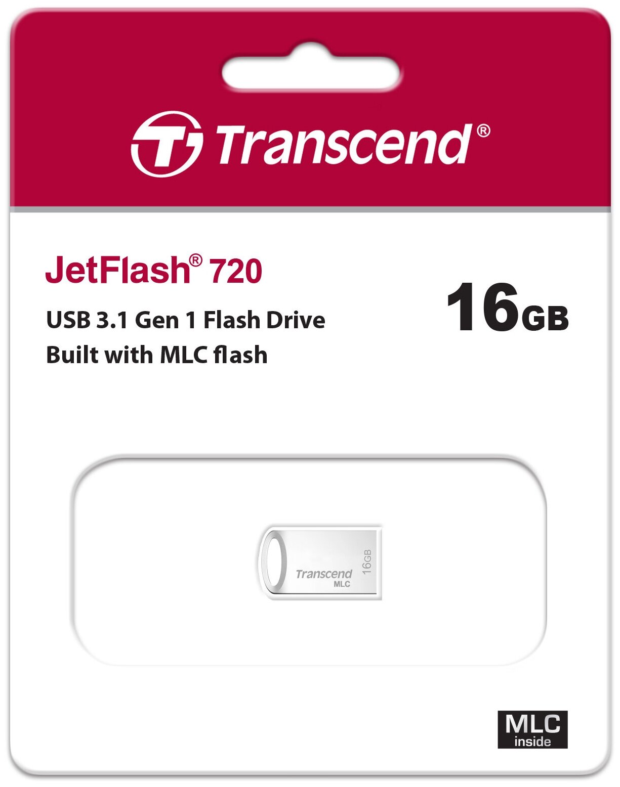 Transcend JETFLASH 720 16GB (серебристый) - фото №3