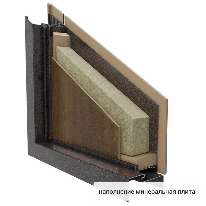 Дверь входная Torex для квартиры металлическая Flat-S 950х2050 правый, тепло-шумоизоляция антикоррозийная защита, замки 4-го и 2-го класса, коричневый - фотография № 6