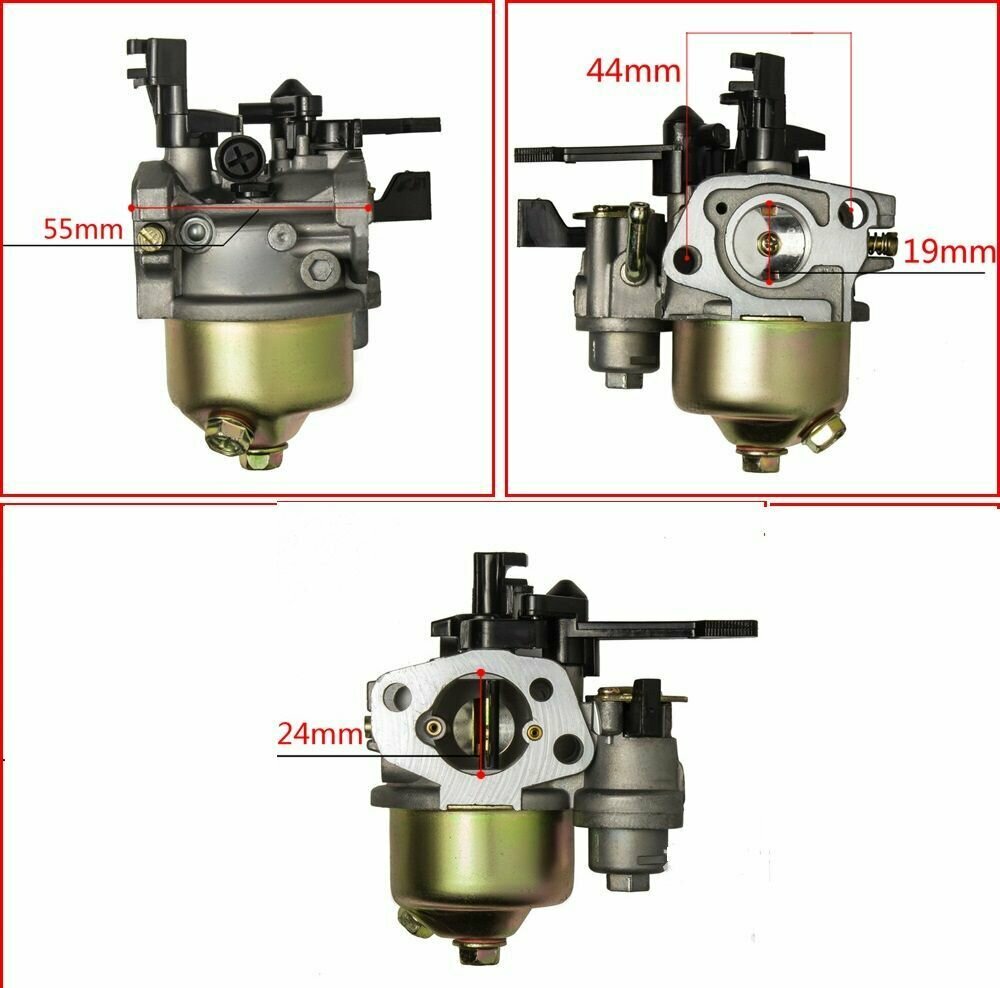 Карбюратор для бензиновых двигателей 168F/170F/GX160/GX200 с краном и отстойником - фотография № 4