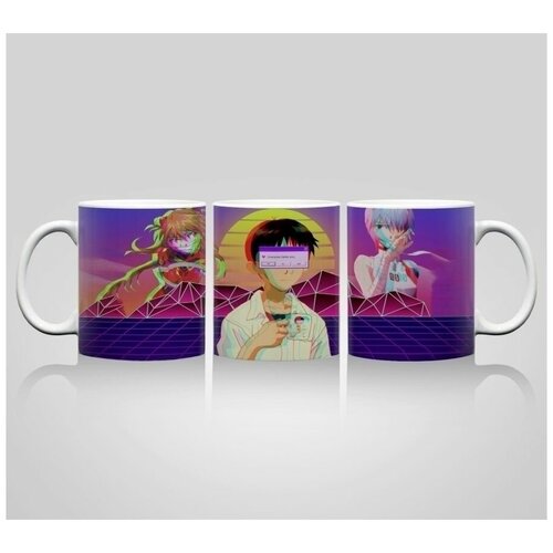 Кружка по аниме Neon Genesis Evangelion Евангелион