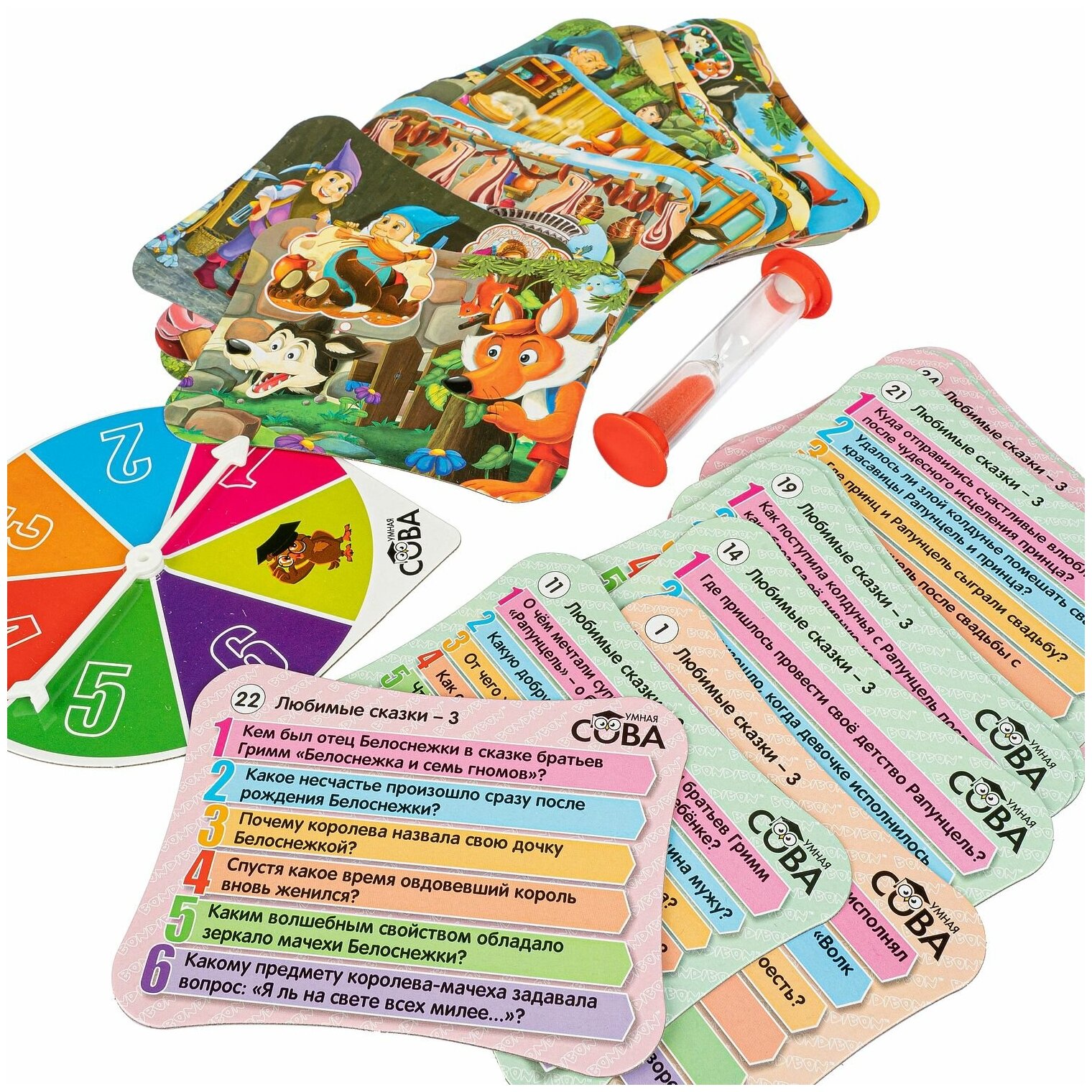 Игра-викторина Умная Сова «ЛЮБИМЫЕ СКАЗКИ 3» (ВВ4839) Bondibon - фото №11