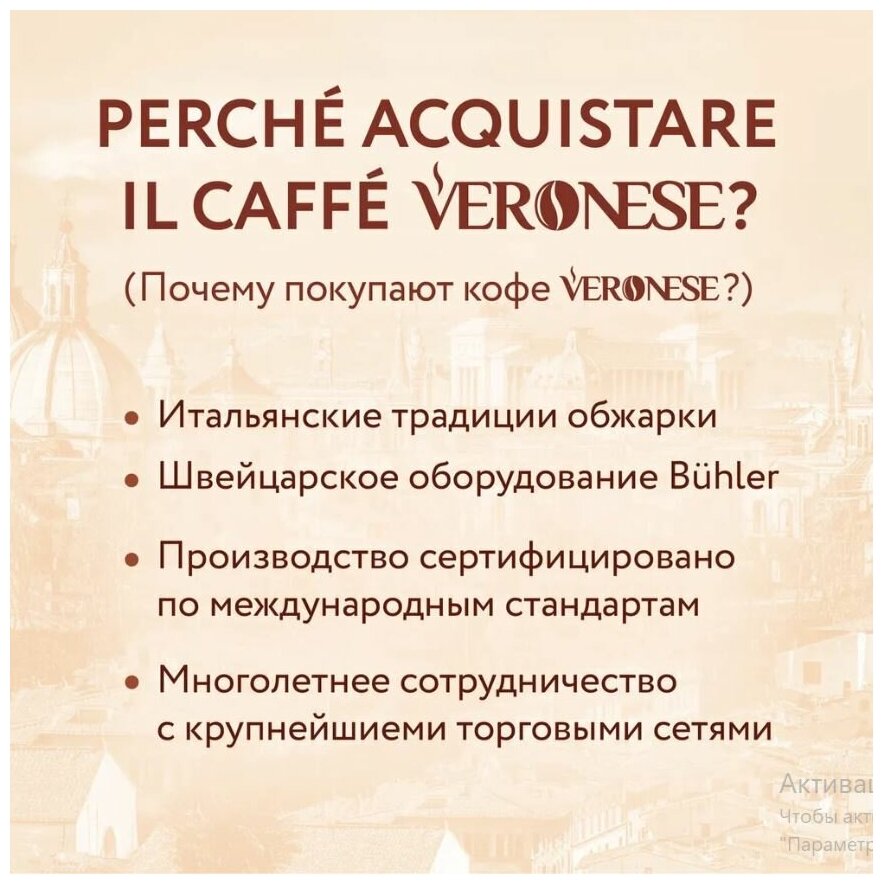 Кофе молотый жареный натуральный Veronese ARABICA, 100 гр. - фотография № 4