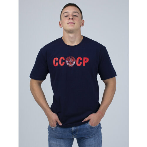 Футболка Традиция Футболка СССР, размер 4XL(60/62-188), синий футболка традиция размер 60 62 зеленый