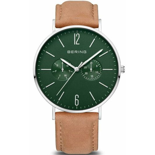 Наручные часы BERING Bering Classic 14240-608, зеленый, бежевый