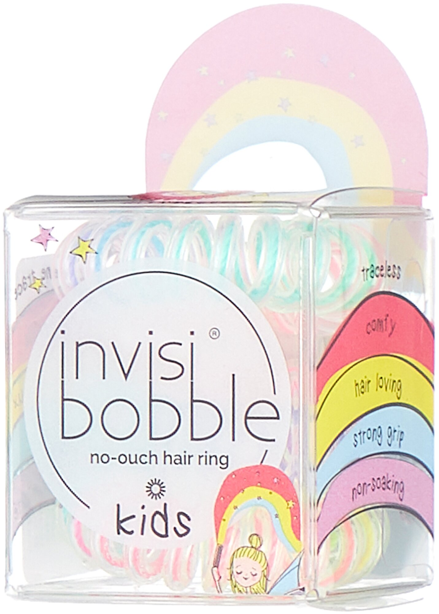 Invisibobble Резинка для волос Princess Sparkle, с подвесом, 3 шт (Invisibobble, ) - фото №2