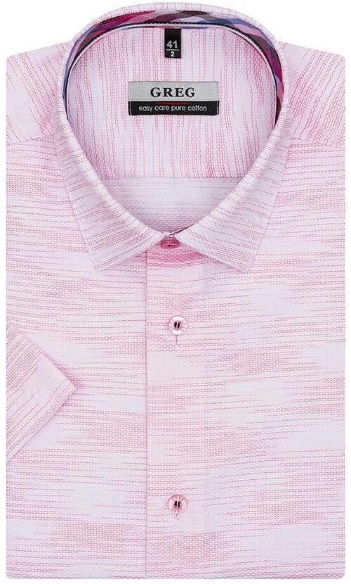 Рубашка GREG, размер 43, розовый
