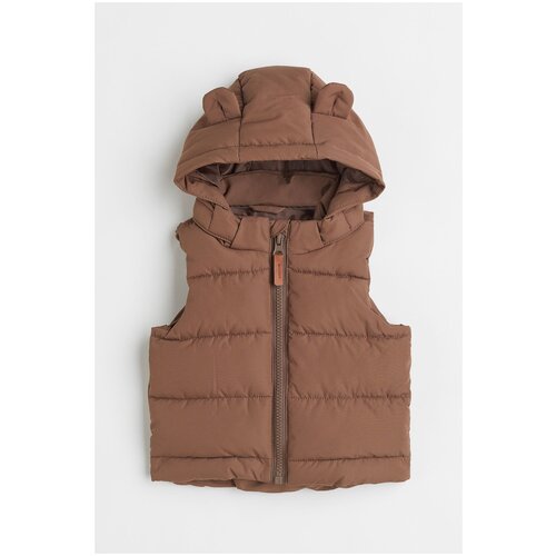 фото Утепленная жилетка с капюшоном детская, для мальчика, h&m, 98