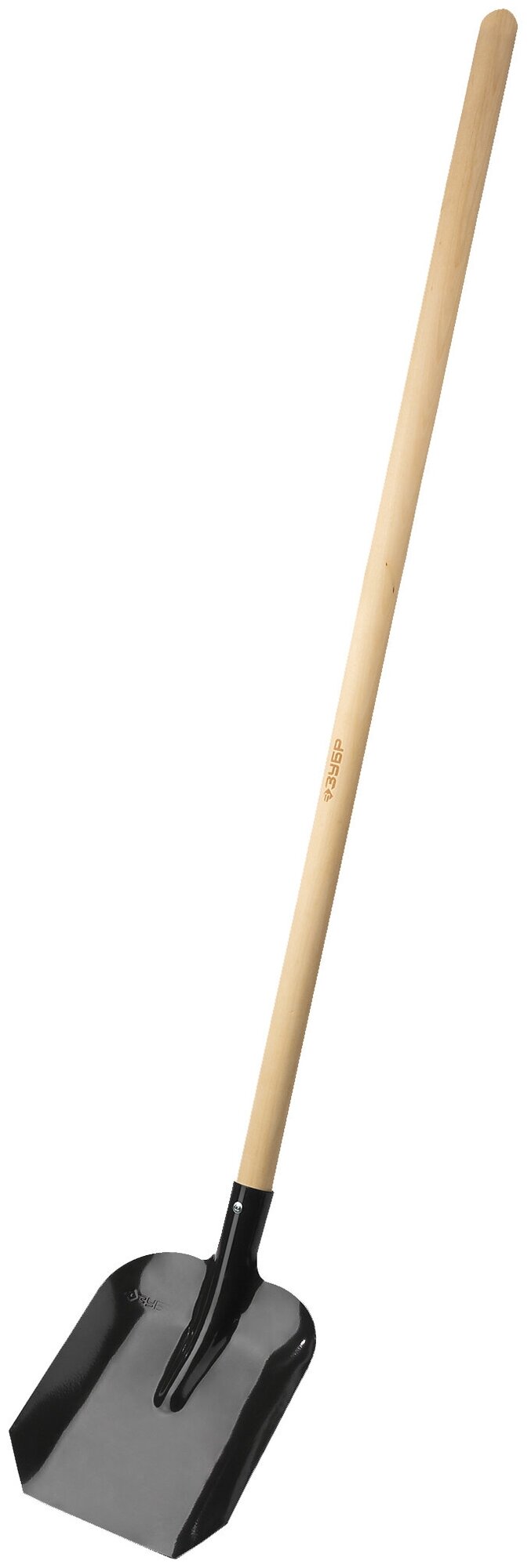 Совковая лопата ЗУБР мастер, ЛСП, деревянный черенок, 1450 мм. 39577