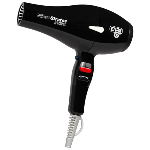 Фен ETI Micro Stratos 3600, 2400 ватт, черный