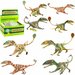 Набор фигурок игрушек динозавры 20 см 4 штуки мир юрского периода для детей 7 лет