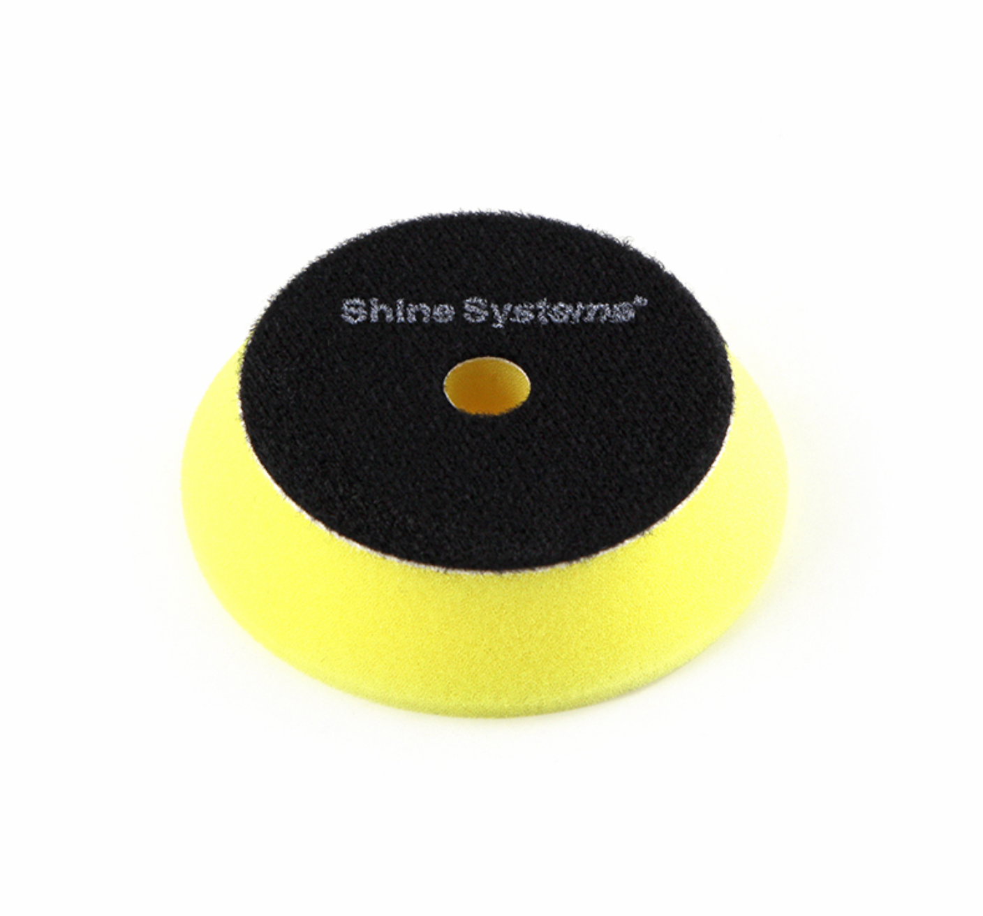 Круг полировочный антиголограммный желтый "Shine Systems" DA Foam Pad Yellow 130мм. SS560